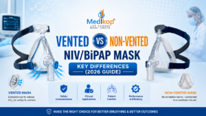Vented vs Non-Vented NIV/BiPAP Mask: Key Differences (2026 Guide)